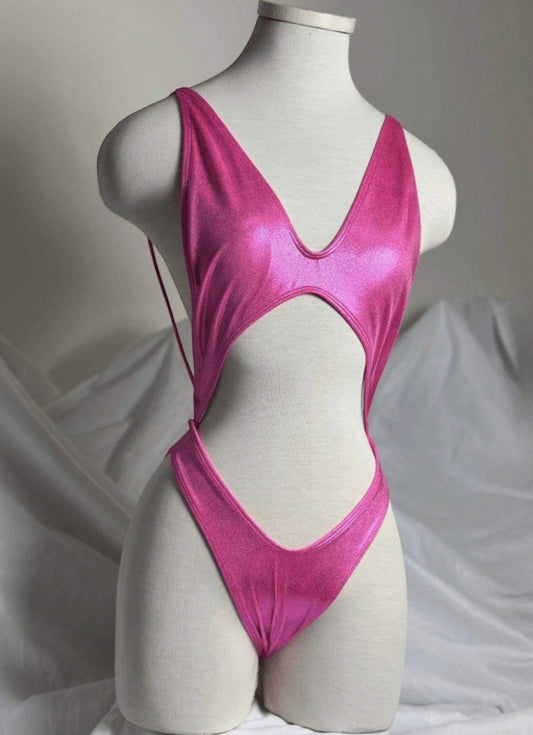 Pink Monokini Swimsuit