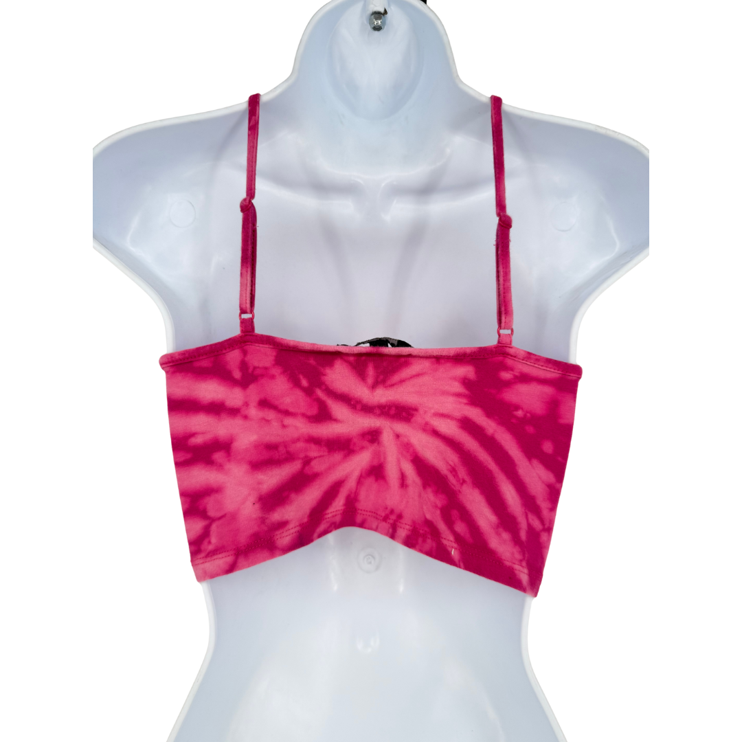 Burgundy Weaved Crop Top