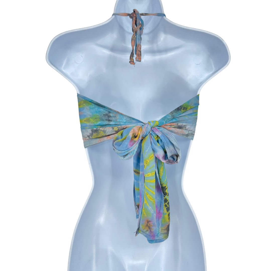 Blue Tiedye  Halter Top