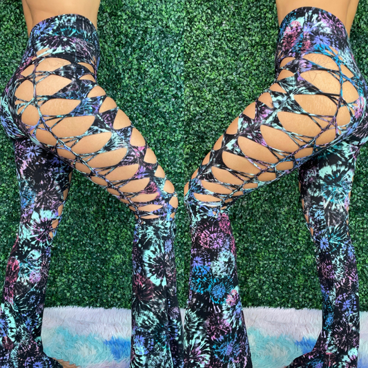 Tiedye Print Weaved Flares