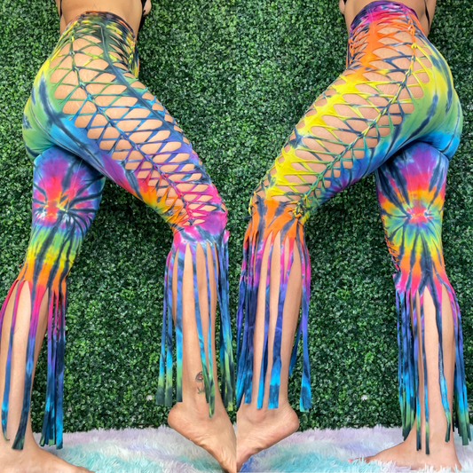 Rainbow Weaved Party Pants