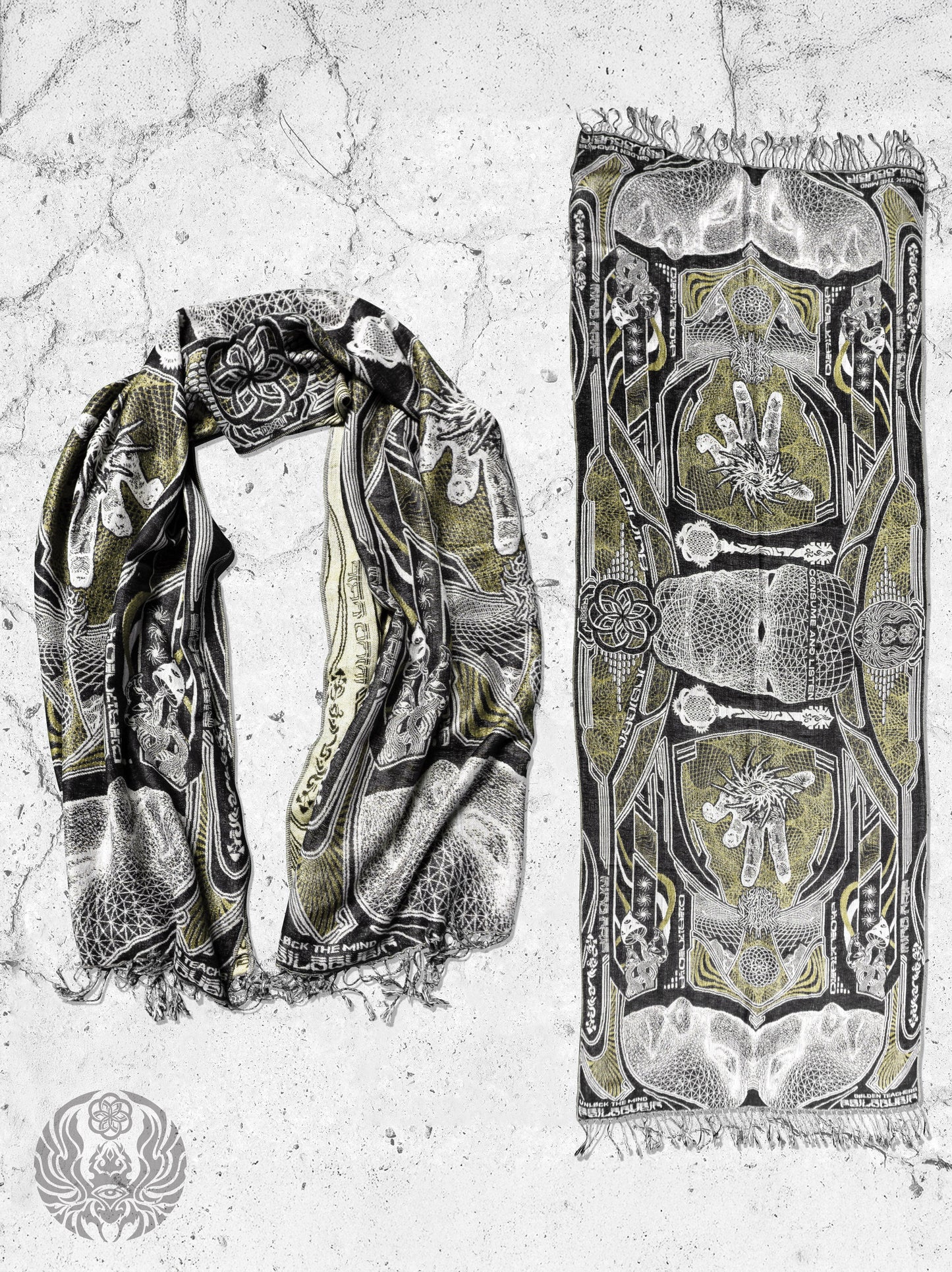 RESTOCKED ✦ GOLDEN TEACHERS V1 • GOLD • Festival Shawl/Scarf NEW