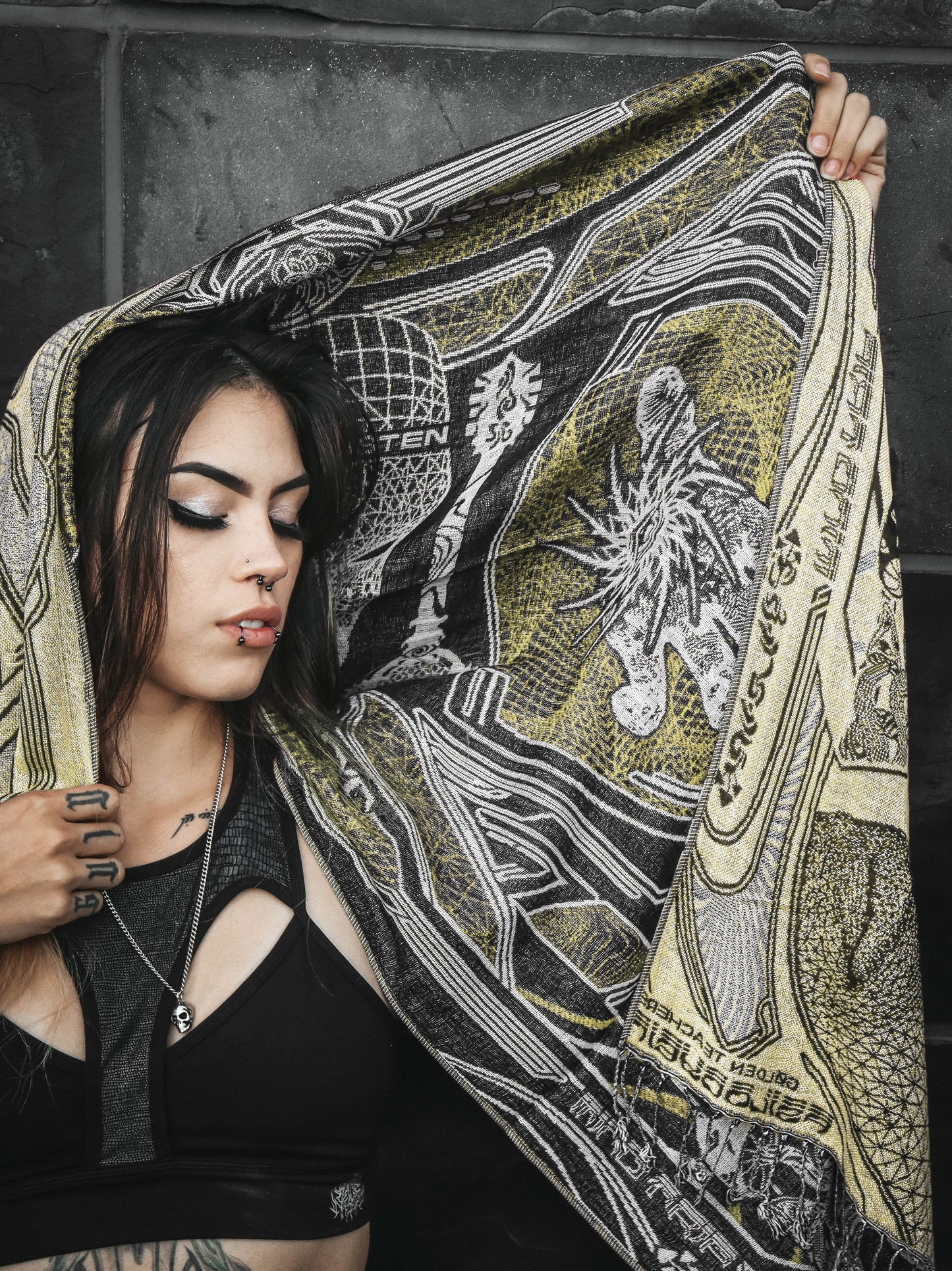 RESTOCKED ✦ GOLDEN TEACHERS V1 • GOLD • Festival Shawl/Scarf NEW