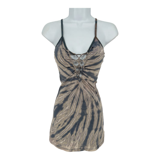 Steel Blue Mini Dress