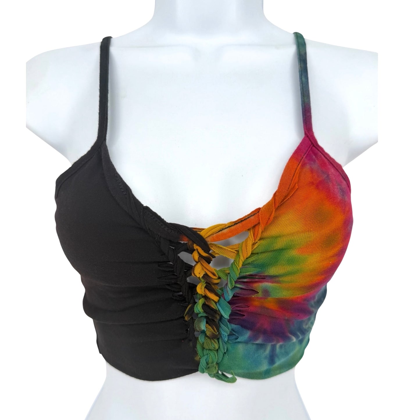 Half Rainbow Crop Top