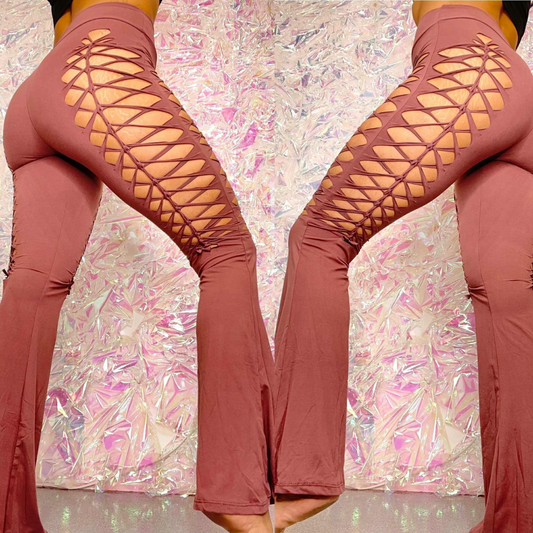 Mauve Weaved Flares