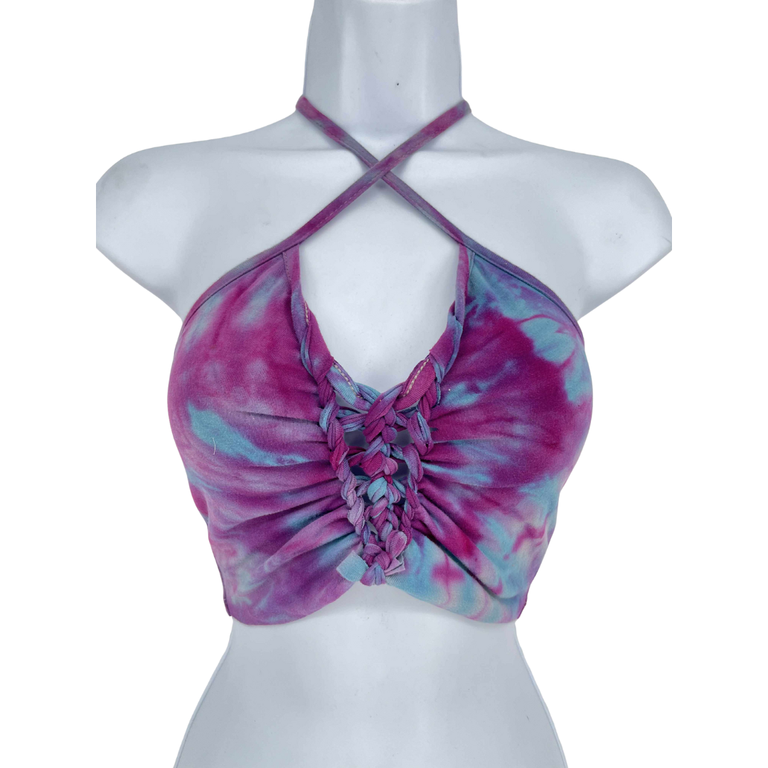 Pink Violet Crop Top