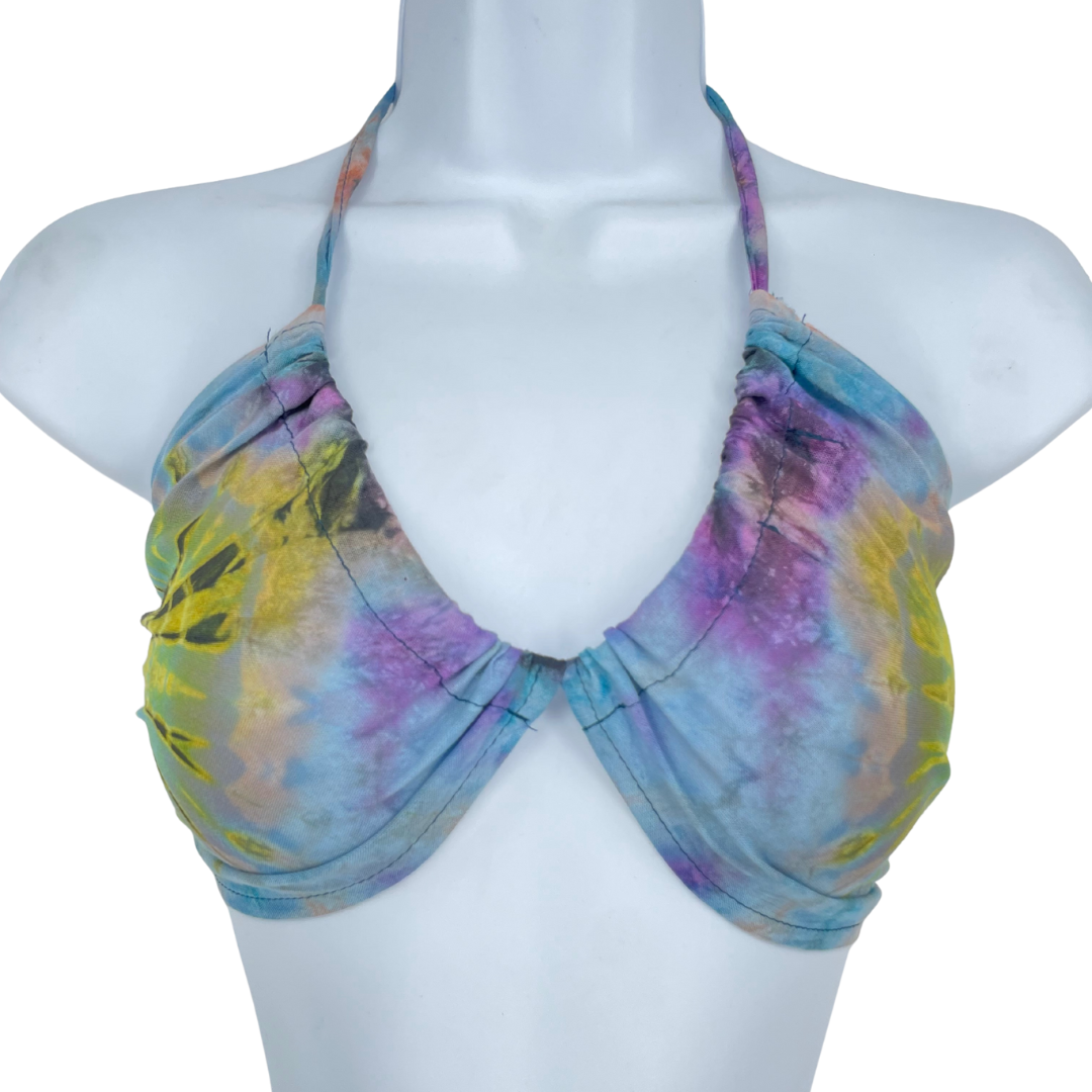 Blue Tiedye  Halter Top