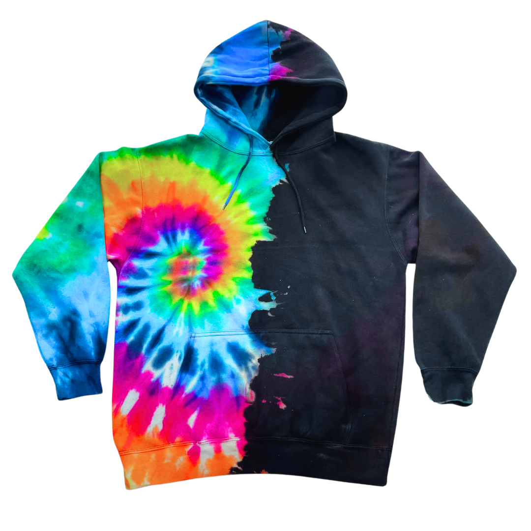 Pre-Order Black Rainbow Hoodie – The Tiedye Queen