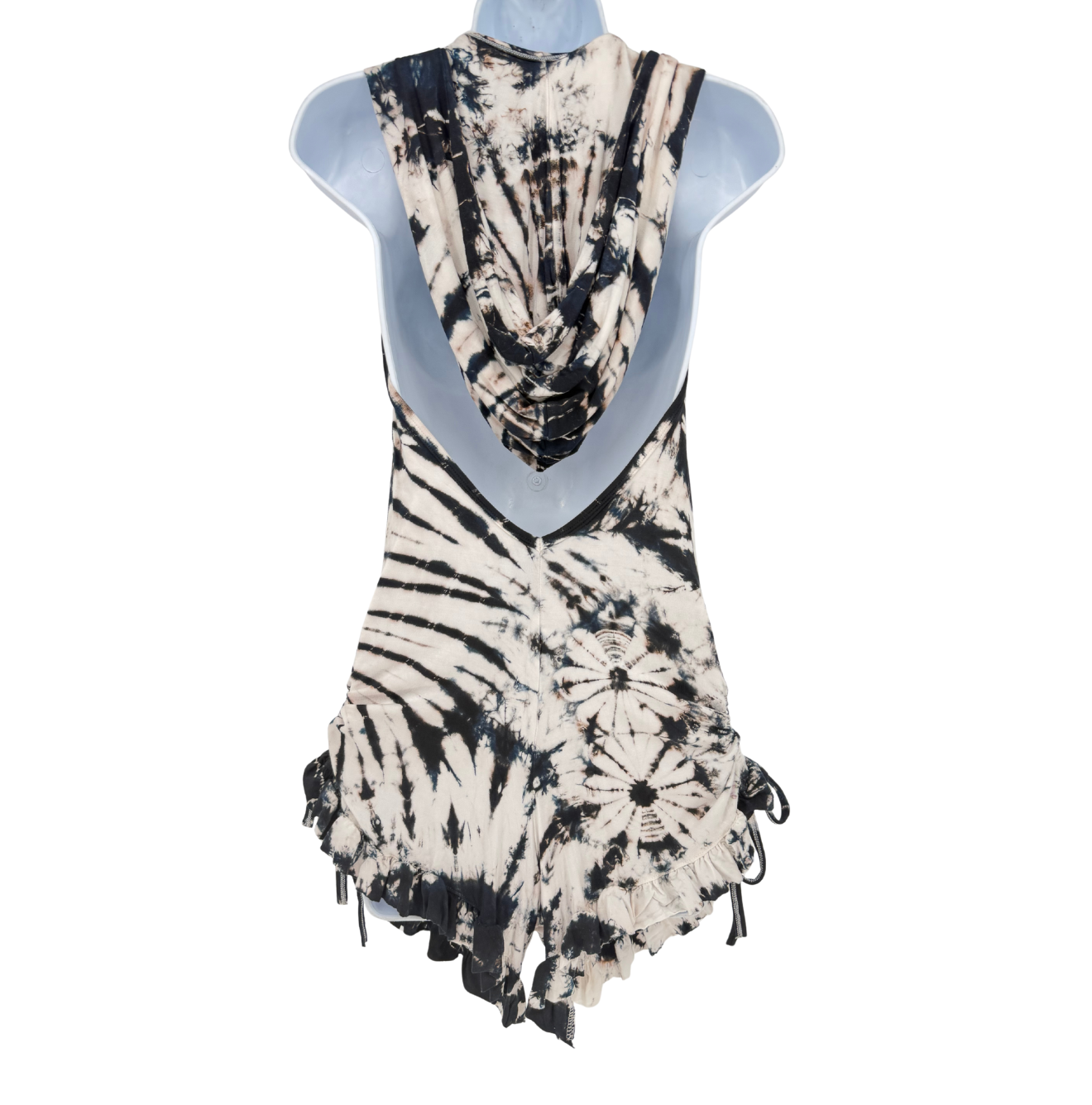 Black & White Hooded Romper