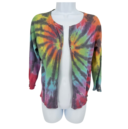 Rainbow Spiral Cardigan