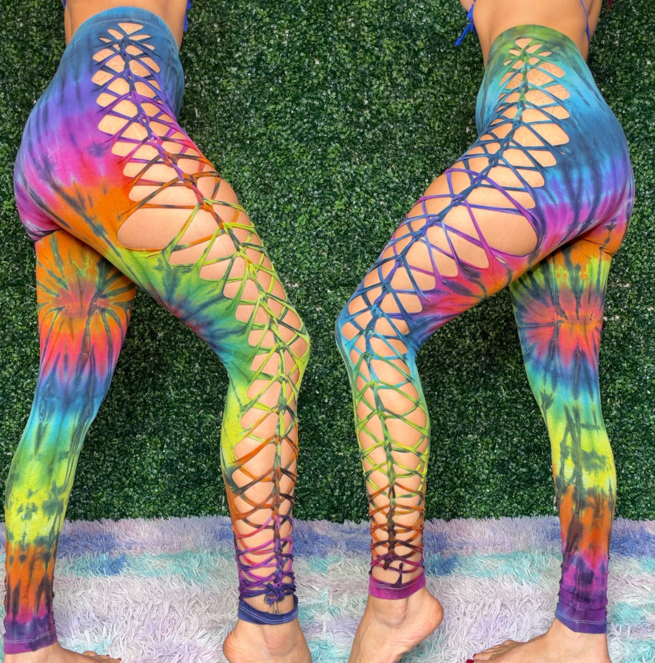 Rainbow Weaved Leggings