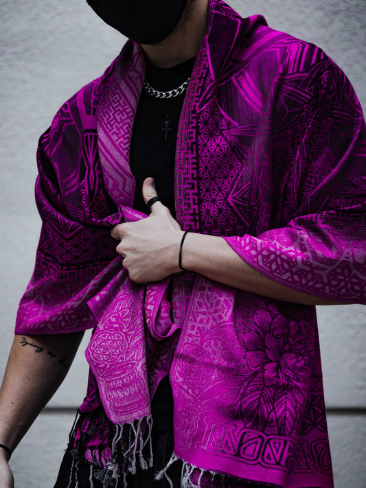 WOUNDS TO WISDOM • Yantrart x Rage Nation • Pink Gradient Shawl